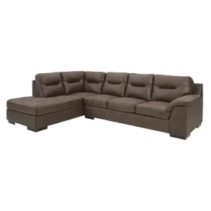 Signature Design by Ashley Maderla Leather Look 2 pc Sectional 6200216/6200267