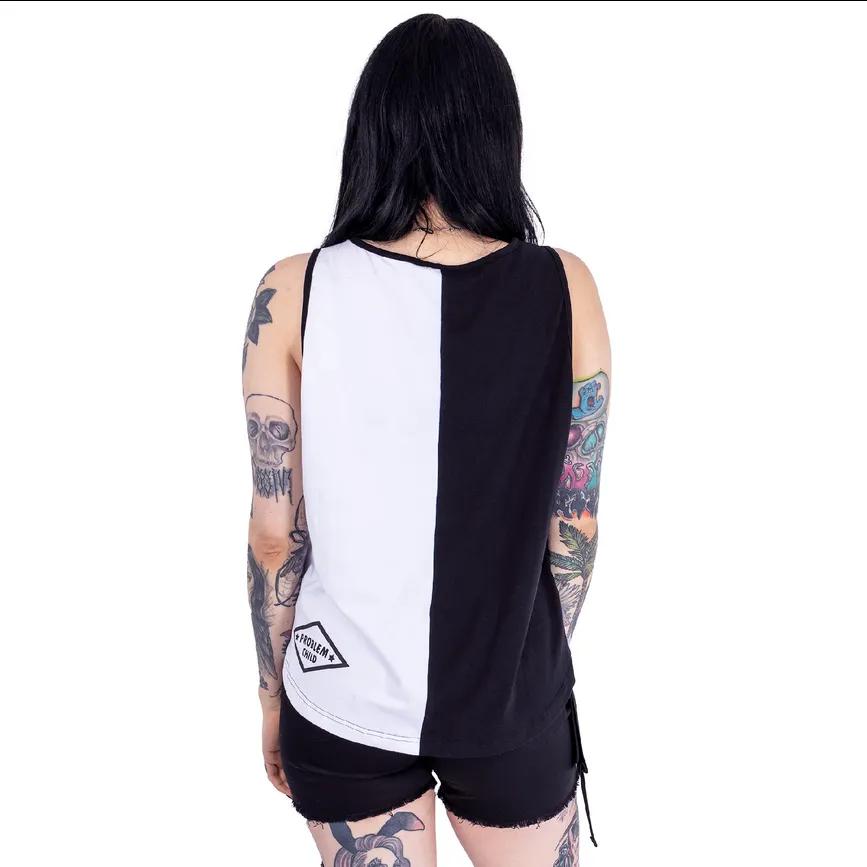 SOULESS TOP - BLACK/WHITE