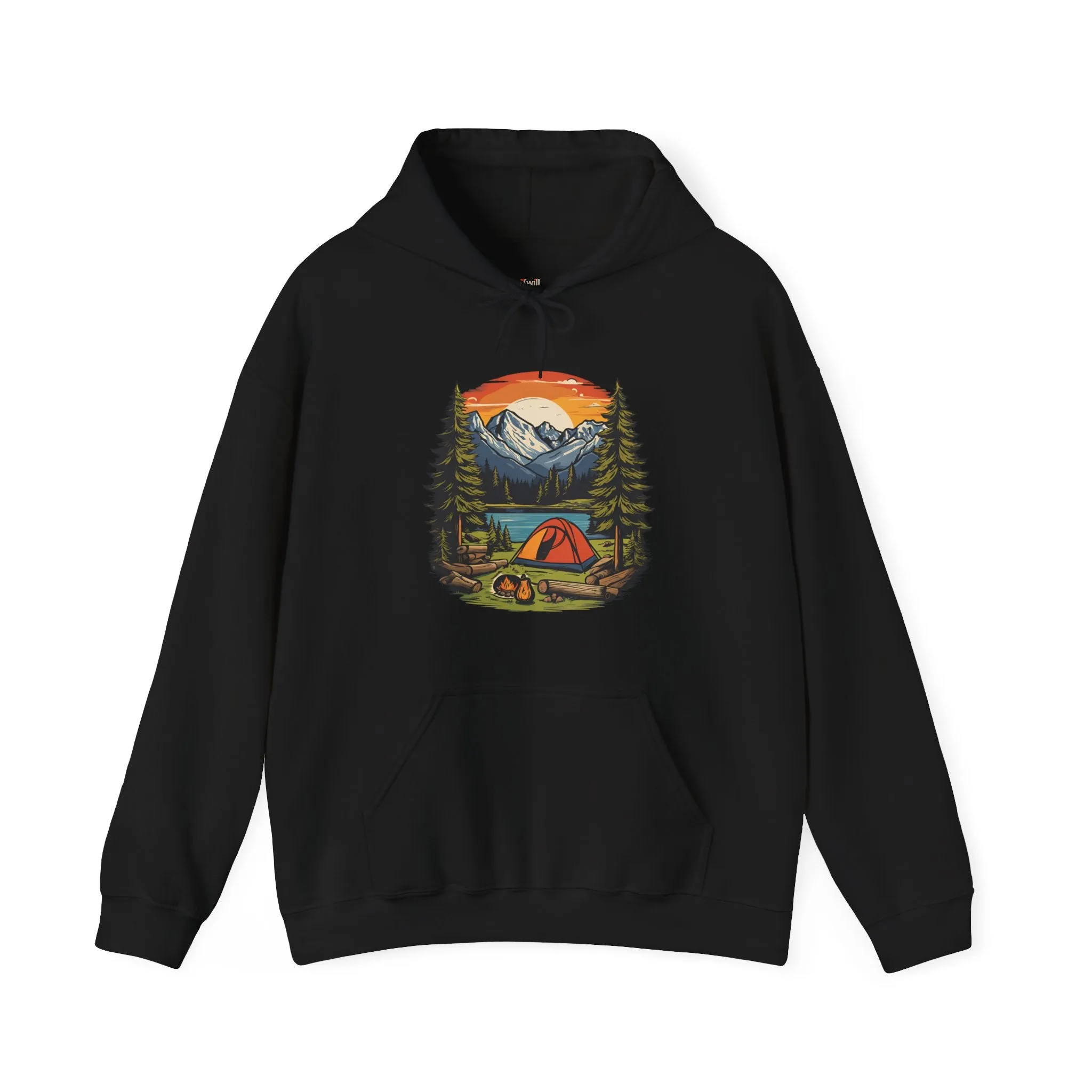 Summer Camp Mountain Campfire Retreat Hoodie