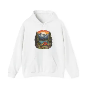 Summer Camp Mountain Campfire Retreat Hoodie