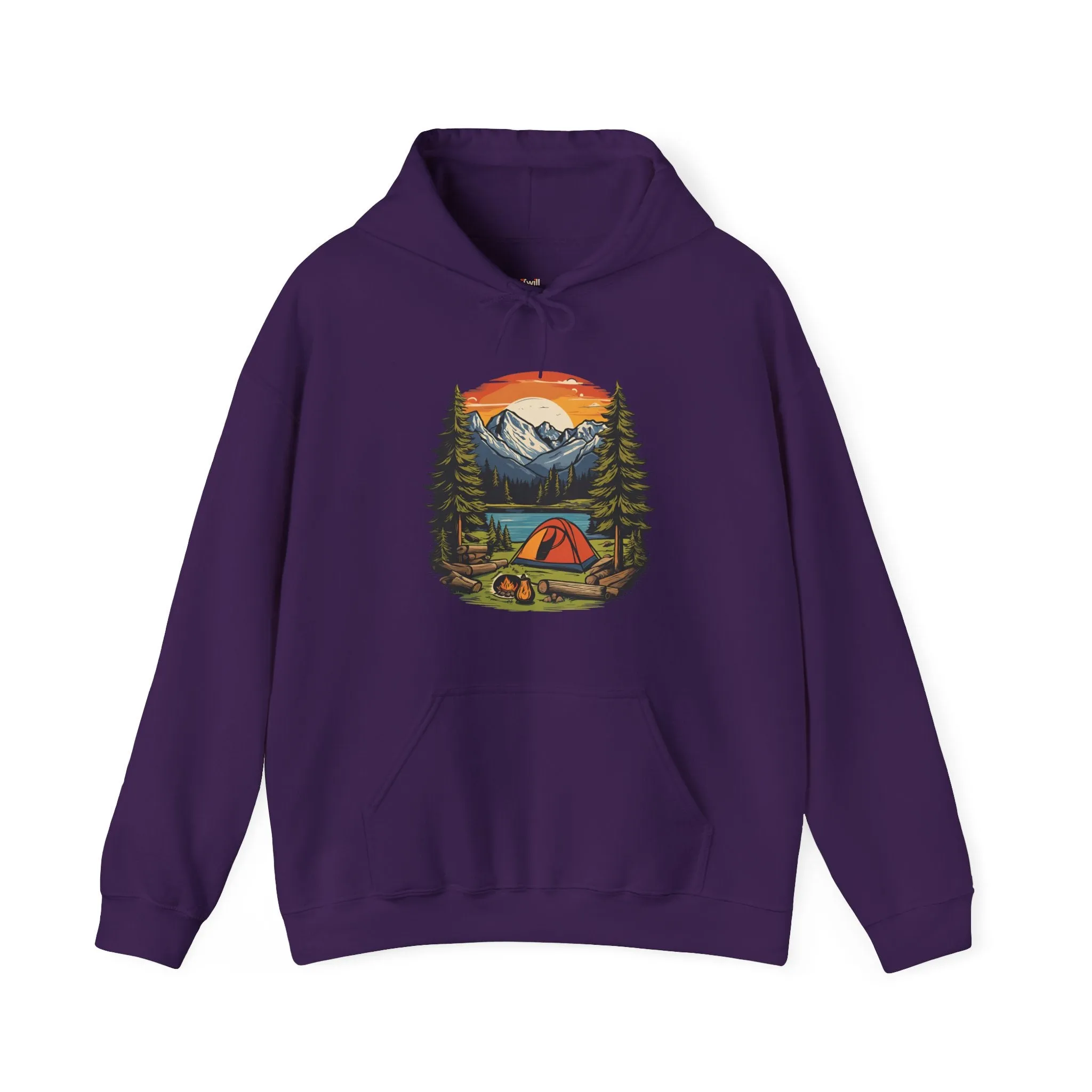 Summer Camp Mountain Campfire Retreat Hoodie