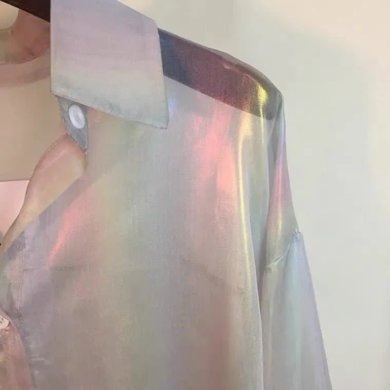 Transparent Blouse - Stylish and Trendy Women's Sheer Top for Endless Outfit Possibilities