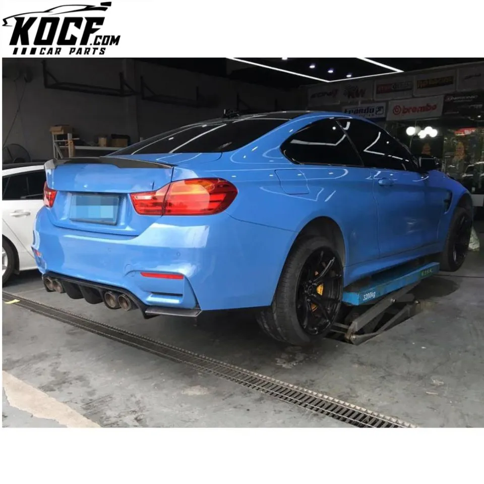 V Style F80 F83 Carbon Fiber Body Kits Front Rear Bumper Lip Spoiler Side Skirts for BMW M3 M4