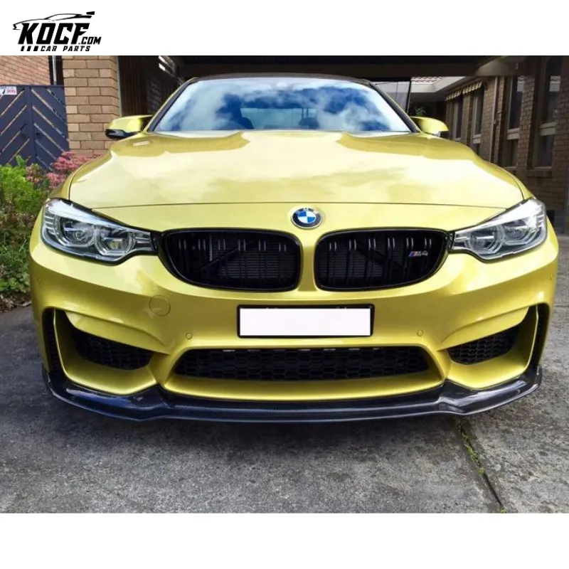 VOR style Carbon Fiber Front Bumper Lip Spoiler For BMW F80 F82 F83 M3 M4