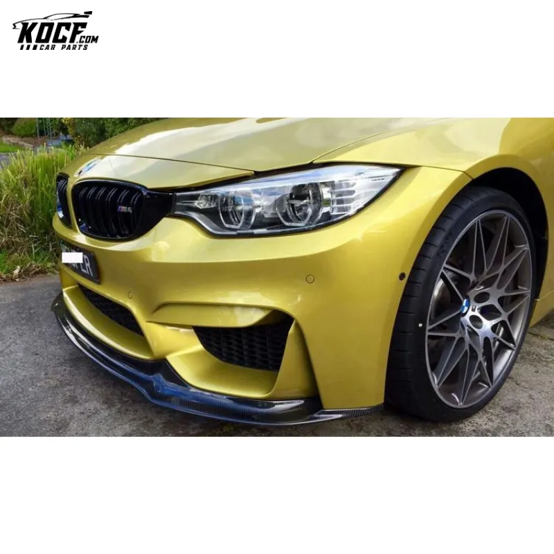 VOR style Carbon Fiber Front Bumper Lip Spoiler For BMW F80 F82 F83 M3 M4