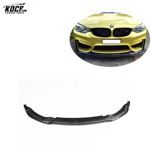 VOR style Carbon Fiber Front Bumper Lip Spoiler For BMW F80 F82 F83 M3 M4