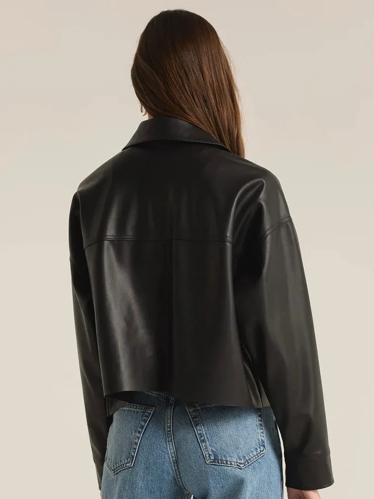 {Z Supply} All Day Faux Leather Jacket